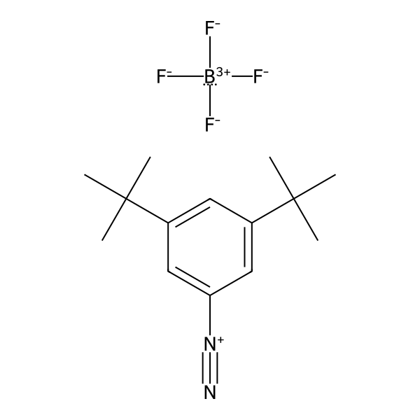Benzenediazonium, 3,5-bis(1,1-dimethylethyl)-, tetrafluoroborate(1-) (1:1) (ACI) Structure