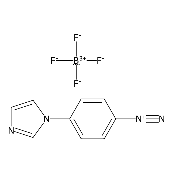 Benzenediazonium, 4-(1H-imidazol-1-yl)-, tetrafluoroborate(1-) (1:1) (ACI) Structure