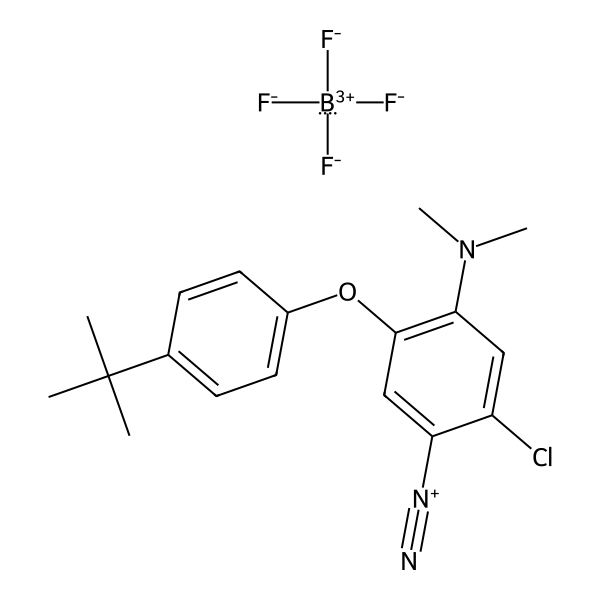 Benzenediazonium, 2-chloro-4-(dimethylamino)-5-[4-(1,1-dimethylethyl)phenoxy]-, tetrafluoroborate(1-) (1:1) (ACI)