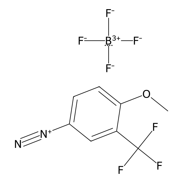 Benzenediazonium, 4-methoxy-3-(trifluoromethyl)-, tetrafluoroborate(1-) (1:1) (ACI) Structure