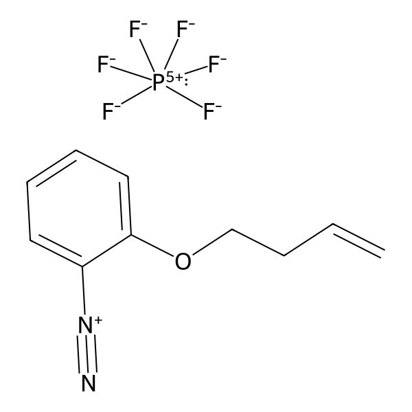 Benzenediazonium, 2-(3-buten-1-yloxy)-, hexafluorophosphate(1-) (1:1) (ACI) Structure