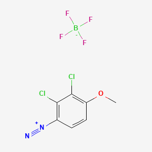 Benzenediazonium, 2,3-dichloro-4-methoxy-, tetrafluoroborate(1-) (1:1) (ACI) Structure