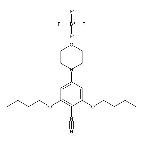 Benzenediazonium, 2,6-dibutoxy-4-(4-morpholinyl)-, tetrafluoroborate(1-) (1:1) (ACI)