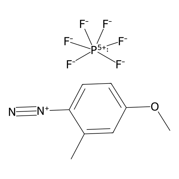 Benzenediazonium, 4-methoxy-2-methyl-, hexafluorophosphate(1-) (1:1) (ACI) Structure