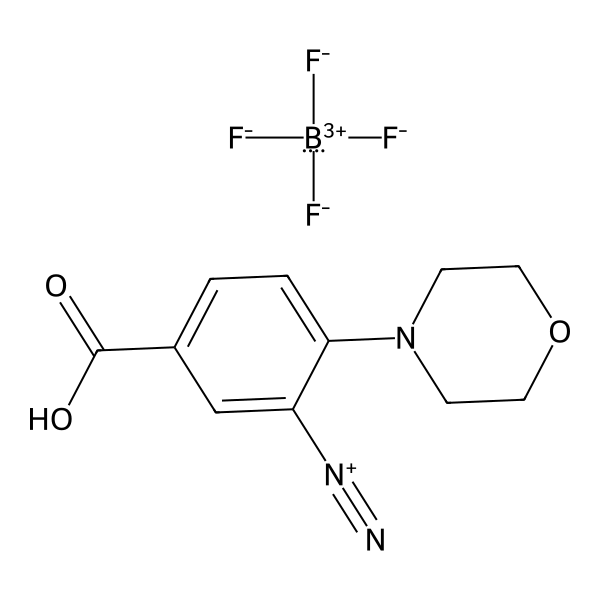 Benzenediazonium, 5-carboxy-2-(4-morpholinyl)-, tetrafluoroborate(1-) (1:1) (ACI) Structure