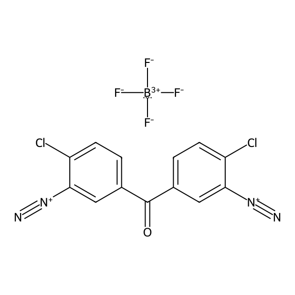 Benzenediazonium, 3,3′-carbonylbis[6-chloro-, bis[tetrafluoroborate(1-)] (9CI) Structure