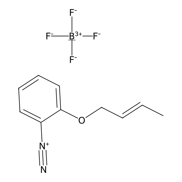 Benzenediazonium, 2-[(2E)-2-buten-1-yloxy]-, tetrafluoroborate(1-) (1:1) (ACI) Structure