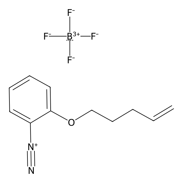 Benzenediazonium, 2-(4-penten-1-yloxy)-, tetrafluoroborate(1-) (1:1) (ACI) Structure