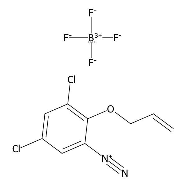 Benzenediazonium, 3,5-dichloro-2-(2-propen-1-yloxy)-, tetrafluoroborate(1-) (1:1) (ACI) Structure