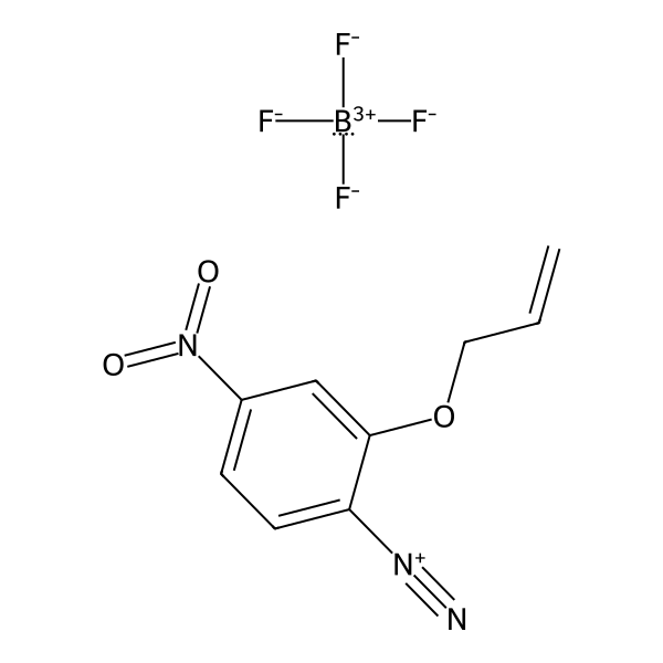 Benzenediazonium, 4-nitro-2-(2-propen-1-yloxy)-, tetrafluoroborate(1-) (1:1) (ACI) Structure