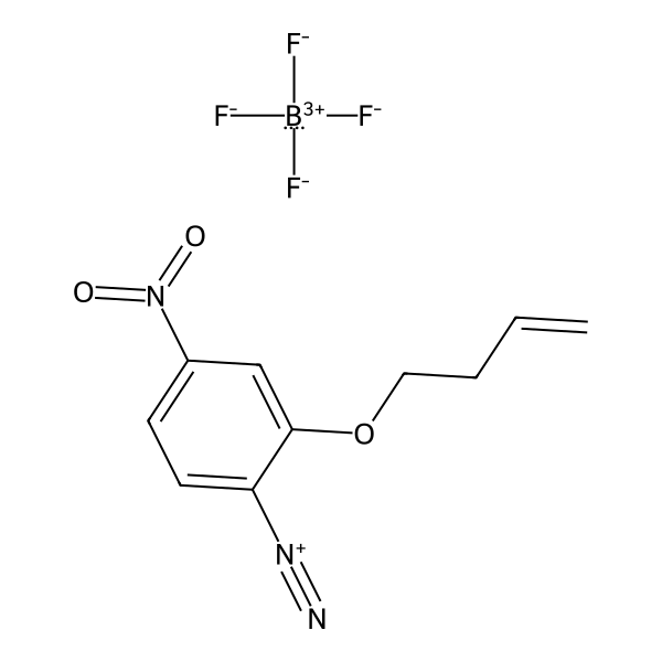 Benzenediazonium, 2-(3-buten-1-yloxy)-4-nitro-, tetrafluoroborate(1-) (1:1) (ACI) Structure