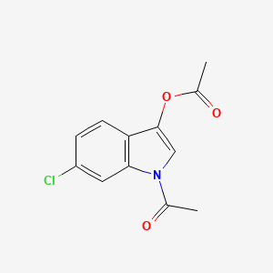 1-acetyl-6-chloro-1H-indol-3-yl acetate Structure
