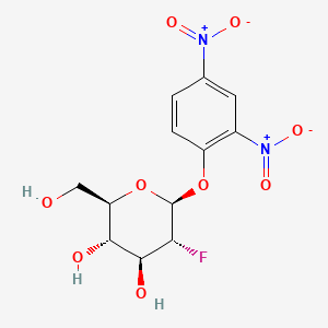 (2R,3S,4S,5R,6S)-6-(2,4-dinitrophenoxy)-5-fluoro-2-(hydroxymethyl)oxane-3,4-diol Structure