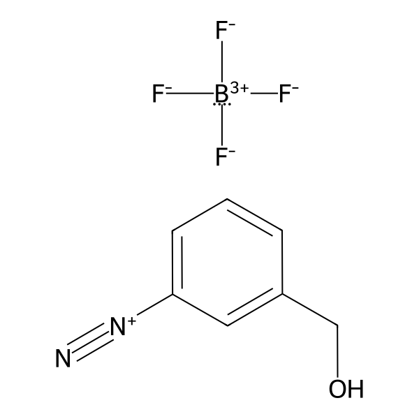 Benzenediazonium, 3-(hydroxymethyl)-, tetrafluoroborate(1-) (1:1) (ACI) Structure