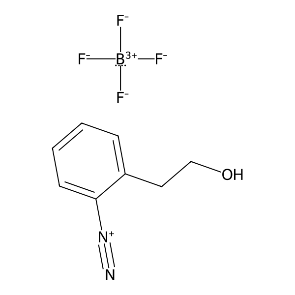 Benzenediazonium, 2-(2-hydroxyethyl)-, tetrafluoroborate(1-) (1:1) (ACI) Structure