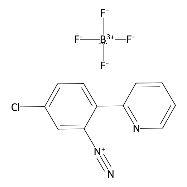 Benzenediazonium, 5-chloro-2-(2-pyridinyl)-, tetrafluoroborate(1-) (1:1) (ACI) Structure