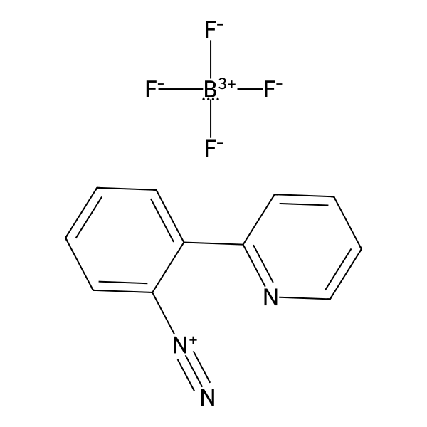 Benzenediazonium, 2-(2-pyridinyl)-, tetrafluoroborate(1-) (1:1) (ACI) Structure