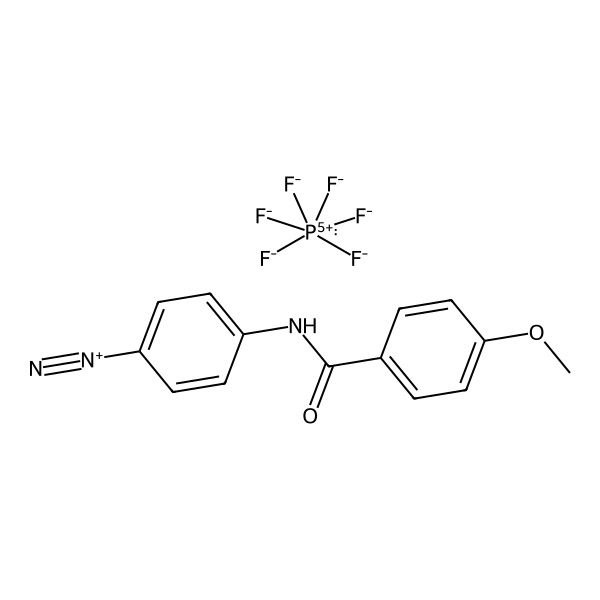 Benzenediazonium, 4-[(4-methoxybenzoyl)amino]-, hexafluorophosphate(1-) (1:1) (ACI)