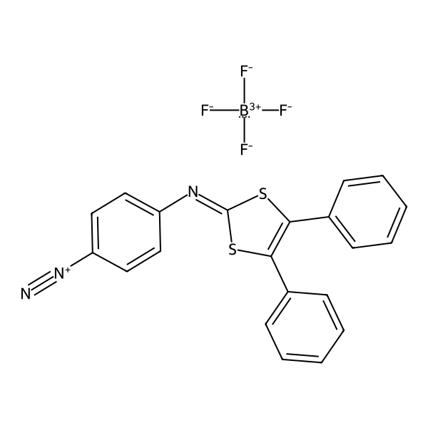 Benzenediazonium, 4-[(4,5-diphenyl-1,3-dithiol-2-ylidene)amino]-, tetrafluoroborate(1-) (1:1) (ACI)