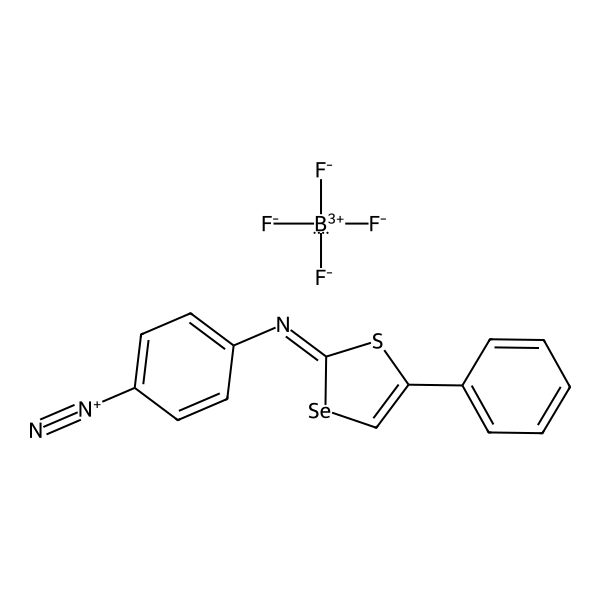 Benzenediazonium, 4-[(5-phenyl-1,3-thiaselenol-2-ylidene)amino]-, tetrafluoroborate(1-) (1:1) (ACI)