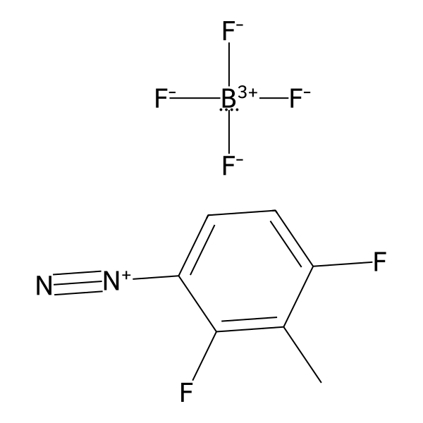 Benzenediazonium, 2,4-difluoro-3-methyl-, tetrafluoroborate(1-) (1:1) (ACI) Structure