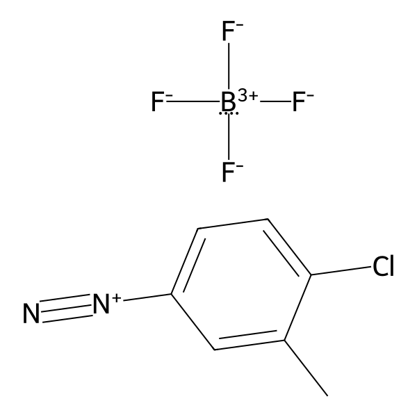 Benzenediazonium, 4-chloro-3-methyl-, tetrafluoroborate(1-) (1:1) (ACI) Structure
