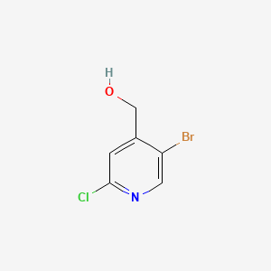 (5-BROMO-2-CHLOROPYRIDIN-4-YL)METHANOL Structure