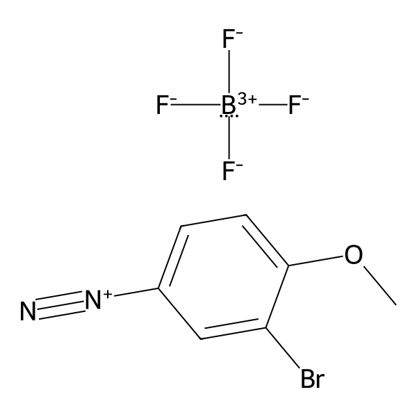 Benzenediazonium, 3-bromo-4-methoxy-, tetrafluoroborate(1-) (1:1) (ACI) Structure
