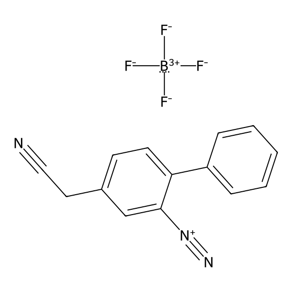 [1,1′-Biphenyl]-2-diazonium, 4-(cyanomethyl)-, tetrafluoroborate(1-) (1:1) (ACI) Structure