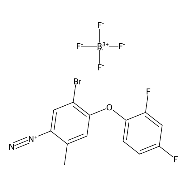 Benzenediazonium, 5-bromo-4-(2,4-difluorophenoxy)-2-methyl-, tetrafluoroborate(1-) (1:1) (ACI) Structure