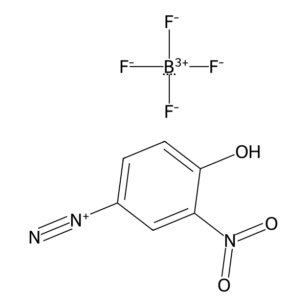 Benzenediazonium, 4-hydroxy-3-nitro-, tetrafluoroborate(1-) (1:1) (ACI) Structure