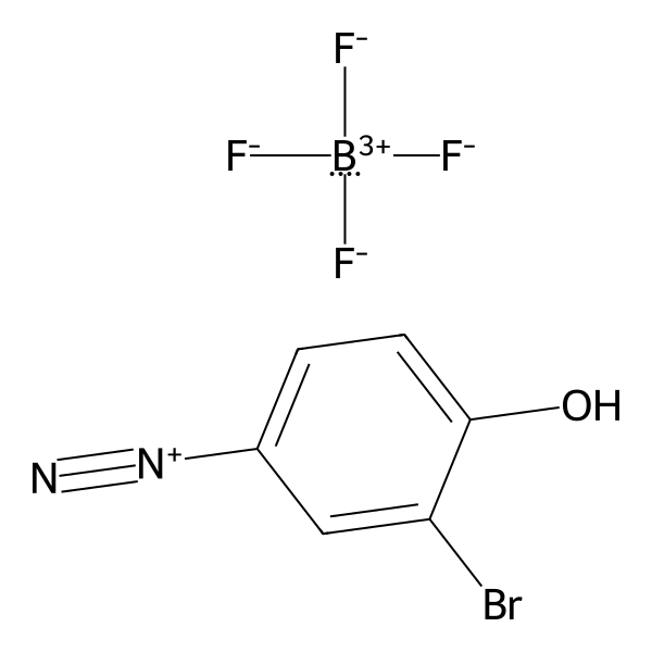 Benzenediazonium, 3-bromo-4-hydroxy-, tetrafluoroborate(1-) (1:1) (ACI) Structure