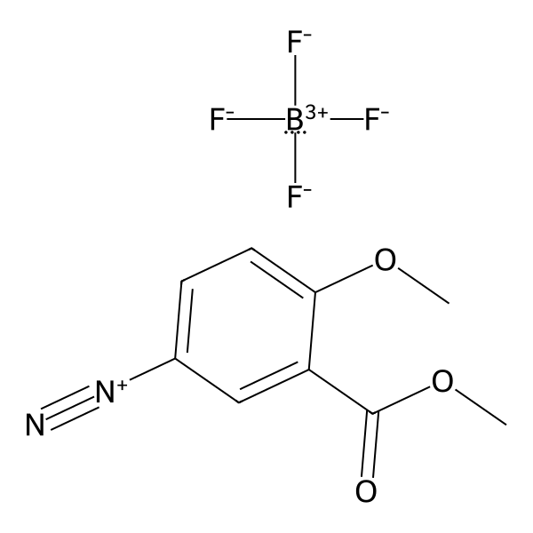 Benzenediazonium, 4-methoxy-3-(methoxycarbonyl)-, tetrafluoroborate(1-) (1:1) (ACI) Structure