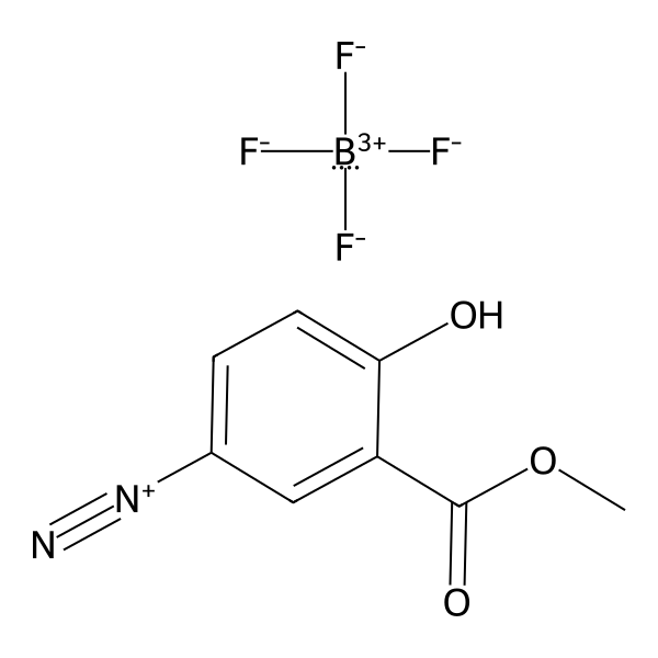 Benzenediazonium, 4-hydroxy-3-(methoxycarbonyl)-, tetrafluoroborate(1-) (1:1) (ACI) Structure