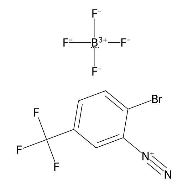 Benzenediazonium, 2-bromo-5-(trifluoromethyl)-, tetrafluoroborate(1-) (1:1) (ACI) Structure