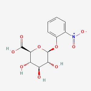 (2S,3S,4S,5R,6S)-3,4,5-Trihydroxy-6-(2-nitrophenoxy)tetrahydro-2H-pyran-2-carboxylic acid Structure