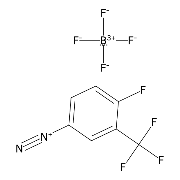 Benzenediazonium, 4-fluoro-3-(trifluoromethyl)-, tetrafluoroborate(1-) (1:1) (ACI) Structure