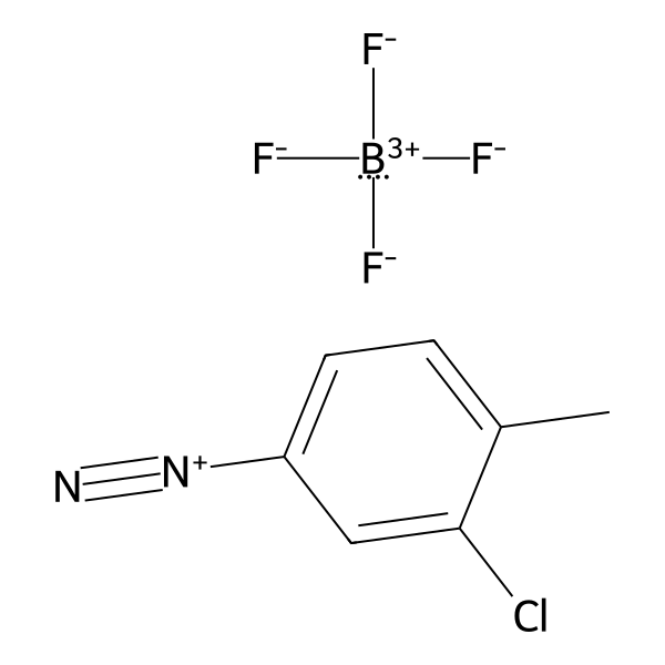 Benzenediazonium, 3-chloro-4-methyl-, tetrafluoroborate(1-) (1:1) (ACI) Structure