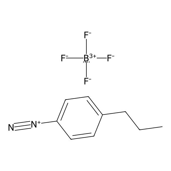 Benzenediazonium, 4-propyl-, tetrafluoroborate(1-) (1:1) (ACI) Structure