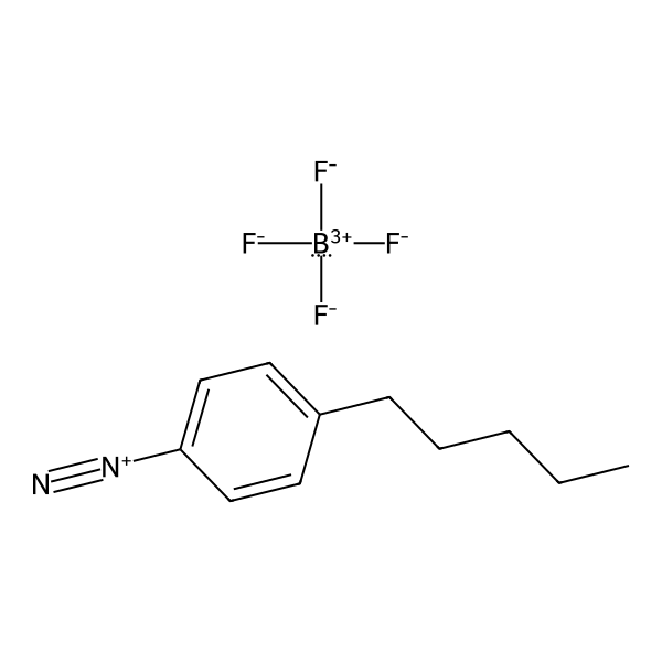 Benzenediazonium, 4-pentyl-, tetrafluoroborate(1-) (1:1) (ACI) Structure