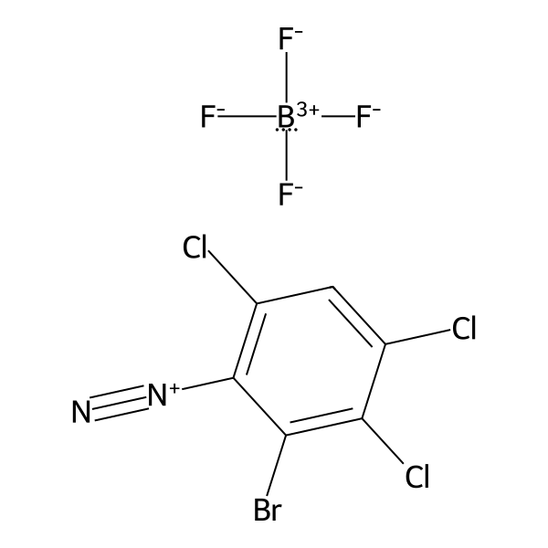 Benzenediazonium, 2-bromo-3,4,6-trichloro-, tetrafluoroborate(1-) (1:1) (ACI) Structure