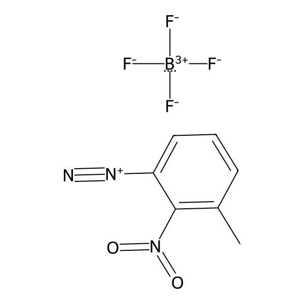 Benzenediazonium, 3-methyl-2-nitro-, tetrafluoroborate(1-) (1:1) (ACI) Structure