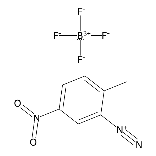 Benzenediazonium, 2-methyl-5-nitro-, tetrafluoroborate(1-) (1:1) (ACI) Structure