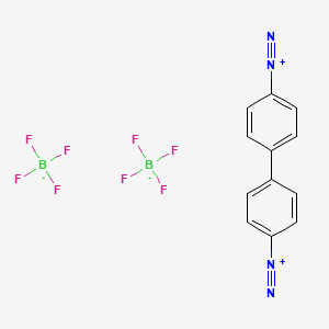 [1,1′-Biphenyl]-4,4′-bis(diazonium), tetrafluoroborate(1-) (1:1) (ACI) Structure