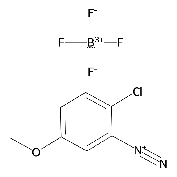 Benzenediazonium, 2-chloro-5-methoxy-, tetrafluoroborate(1-) (1:1) (ACI) Structure