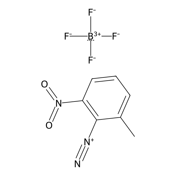 Benzenediazonium, 2-methyl-6-nitro-, tetrafluoroborate(1-) (1:1) (ACI) Structure