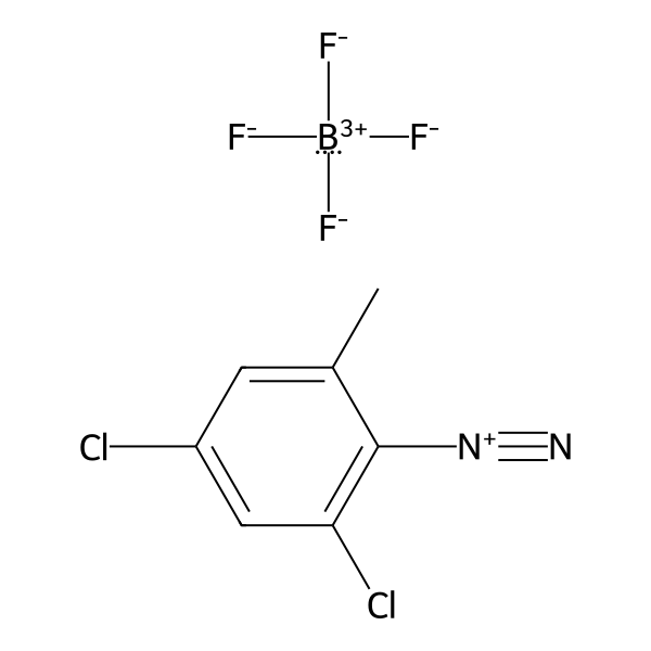 Benzenediazonium, 2,4-dichloro-6-methyl-, tetrafluoroborate(1-) (1:1) (ACI) Structure