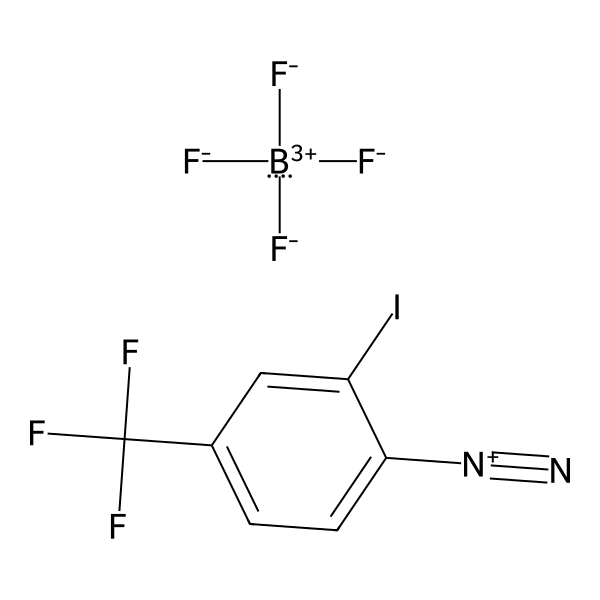 Benzenediazonium, 2-iodo-4-(trifluoromethyl)-, tetrafluoroborate(1-) (1:1) (ACI) Structure