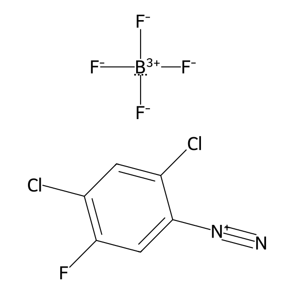 Benzenediazonium, 2,4-dichloro-5-fluoro-, tetrafluoroborate(1-) (1:1) (ACI) Structure
