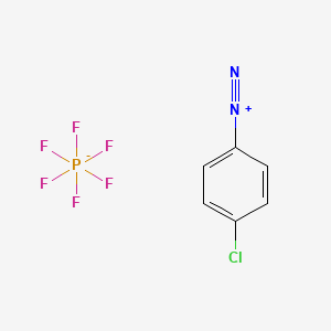 Benzenediazonium, 4-chloro-, hexafluorophosphate(1-) (1:1) (ACI) Structure